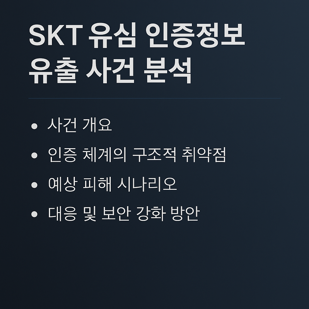 SKT 유심 정보 유출 사건